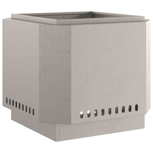 Бездимна камина Кафяво 58 x 58 x 51 см Патинираща стомана