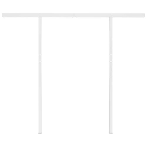 Ръчно прибиращ се сенник с LED, 3,5x2,5 м, антрацит