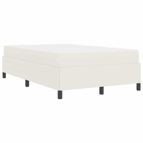 Рамка за легло с матрак Крем 120 x 200 cm текстил