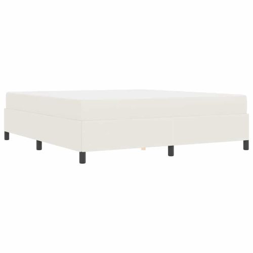 Рамка за легло с матрак Крем 180 x 200 cm текстил
