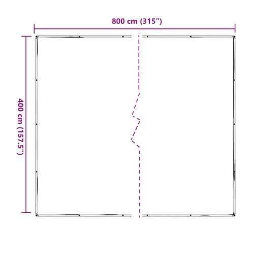 Платно с детайли Прозрачен 4 x 8 m Полиетилен