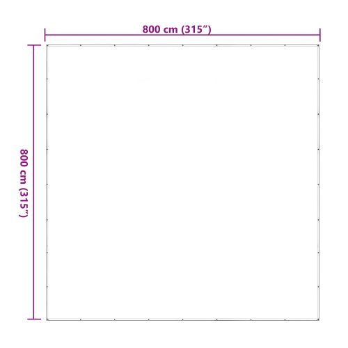 Покритие за растения Прозрачен 8 x 8 m ПЕ