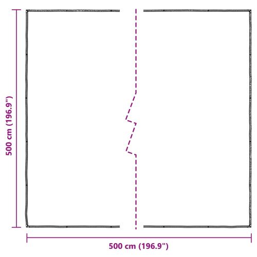 Покритие за растения Прозрачен 5 x 5 m ПЕ