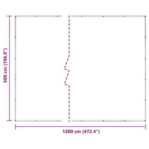 Покритие за растения Прозрачен 5 x 12 m ПВЦ