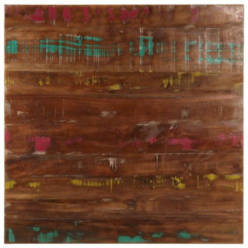 Плот за маса 80x80x1,5 см квадратен регенерирано дърво масив