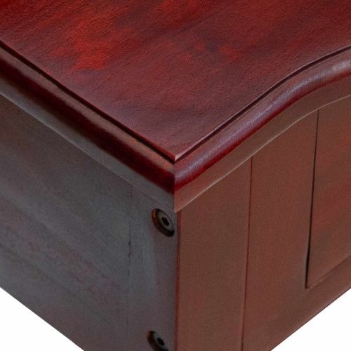 Конзолна маса Кафяво 50 x 29,5 x 76 см Масивно махагоново дърво