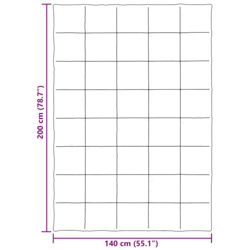 Летен юрган Патичено Светлосиво 140 x 200 cm Микрофибър