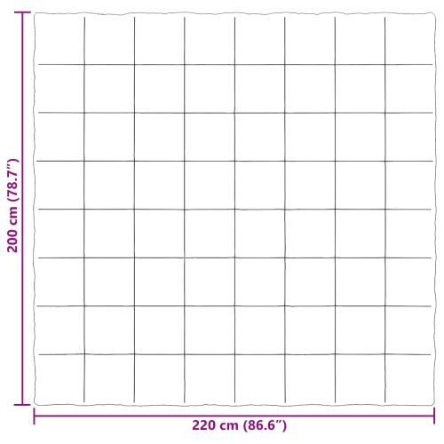 Летен юрган Патичено Крем 200 x 220 cm Микрофибър