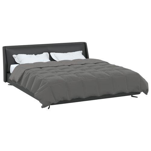 Пълно годишно юрганче Светлосиво 200 x 220 cm Микрофибър