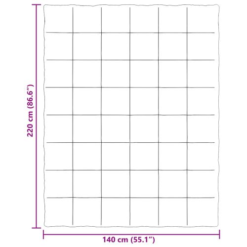 Пълно годишно юрганче Патичено Черно 140 x 220 cm Микрофибър