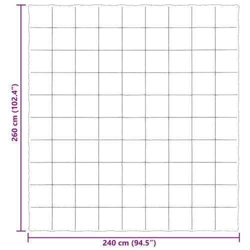 Пълно годишно юрганче Патичено Черно 240 х 260 см Микрофибър
