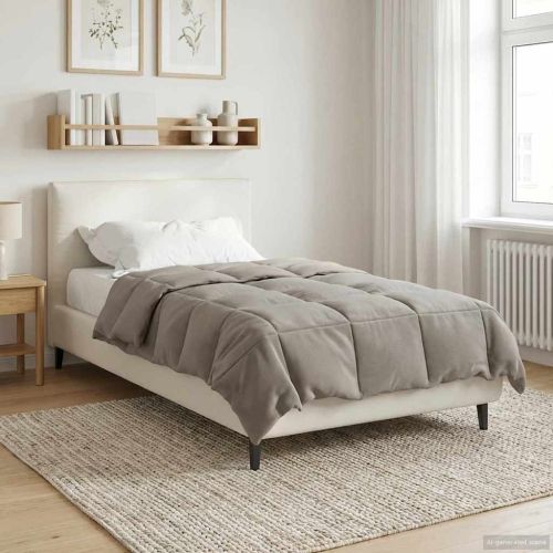 Пълно годишно юрганче Патичено Зелен 135 x 200 cm Микрофибър