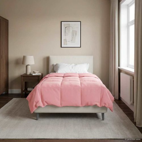 Зимен юрган Патичено Розово 140 x 220 cm Микрофибър