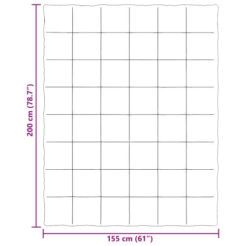 Зимен юрган Патичено Крем 155 x 200 см Микрофибър