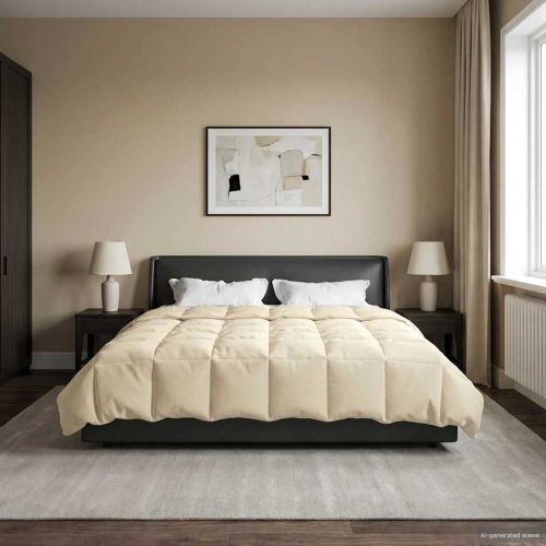 Зимен юрган Патичено Крем 220 x 260 cm Микрофибър