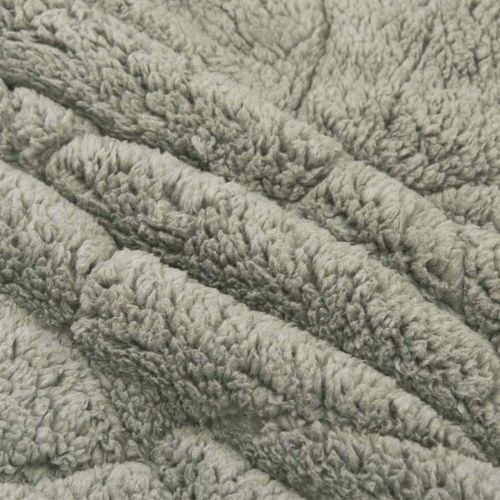 Пълно годишно юрганче Патичено Светлосиво 200 x 200 cm