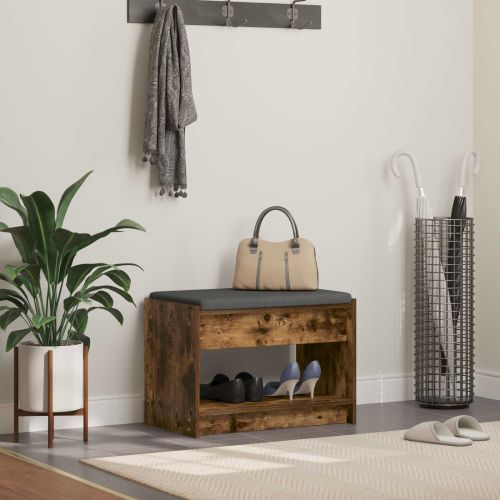 Пейка за коридор с възглавница Пушена Дъб 63 x 38 x 45 см