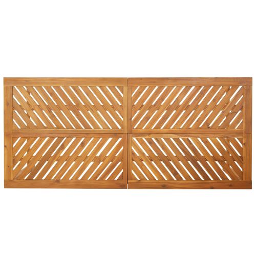 Комплект за хранене в градината 5 pcs Кафяво