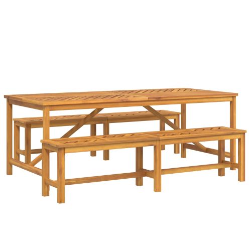 Комплект за хранене в градината 3 pcs Кафяво