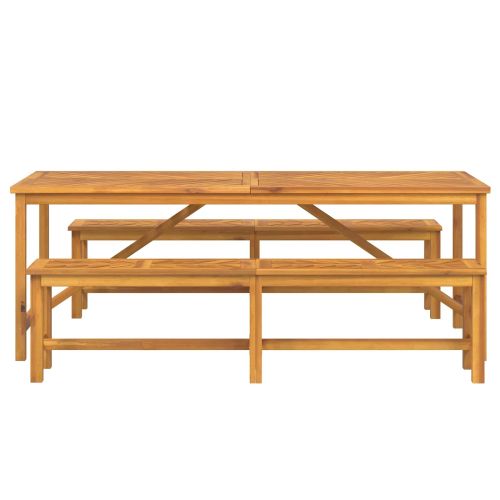 Комплект за хранене в градината 3 pcs Кафяво