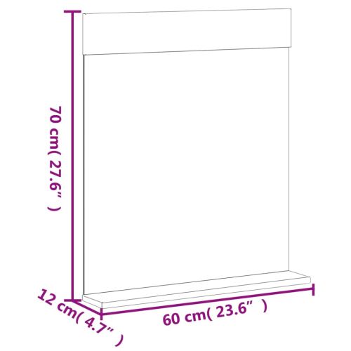 Комплект мебели за баня от 3 части BERG черен бор масив