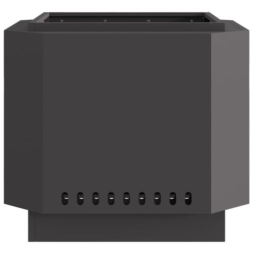 Бездимна камина Черно 58 x 58 x 51 см Студено валцована стомана