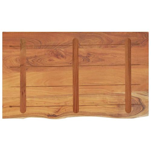 Плот за баня, 90x60x2,5 см, правоъгълен, масивно дърво акация