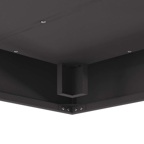 Огнище Черно 80 x 80 x 40 cm Стомана