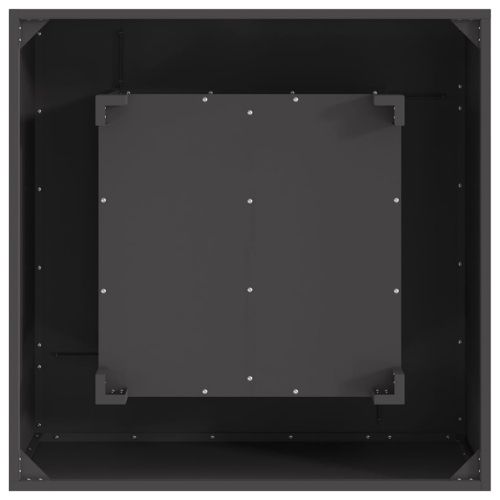 Огнище Черно 80 x 80 x 40 cm Стомана