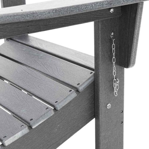 Градински стол 3 pcs Светлосиво 80.5 x 74.5 x 92 см Полиетилен