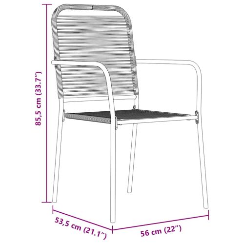 Комплект за хранене в градината 9 pcs Черно