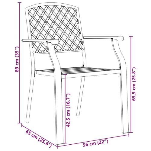 Комплект за хранене в градината 7 pcs Антрацит