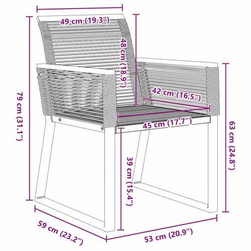 Комплект за хранене в градината 7 pcs Черно