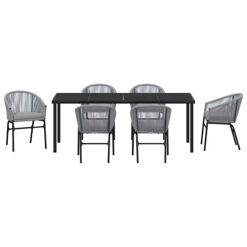 Комплект за хранене в градината 7 pcs Антрацит