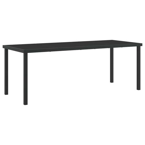 Комплект за хранене в градината с възглавница 9 pcs Черно