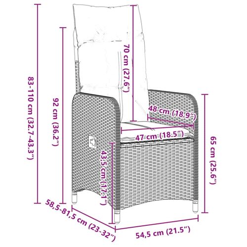 Комплект за хранене в градината 7 pcs Бежово полиратан