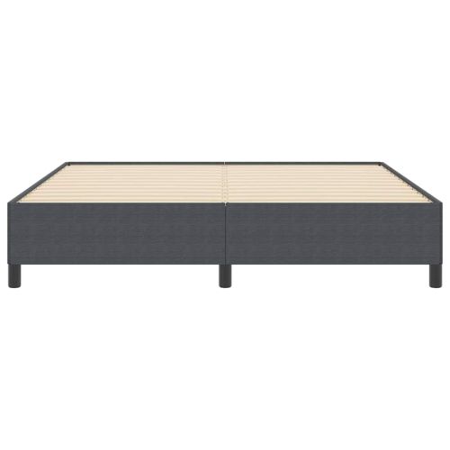 Легло с пружинирана основа Тъмен сив 180 x 200 cm