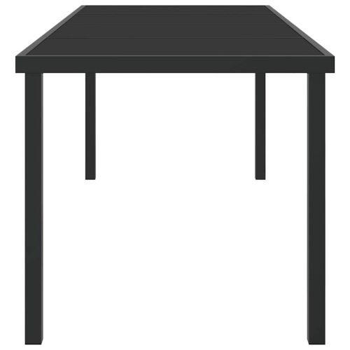 Градинска маса Черно 200 x 80 x 73 см Метал