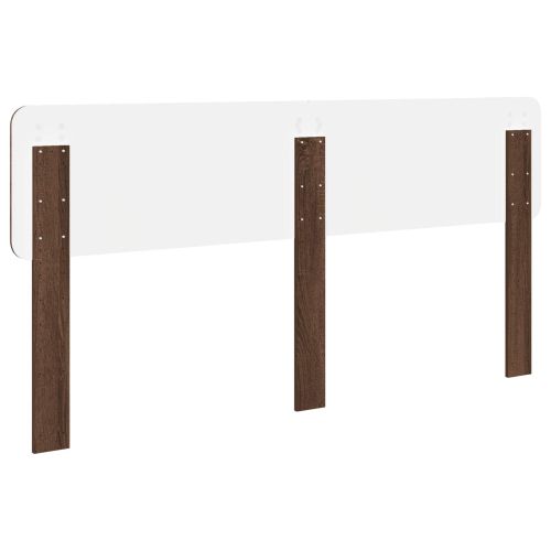 Облегалка за глава Кафяв дъб 200 cm Инженерно дърво