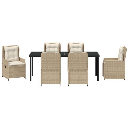 Комплект за хранене в градината 7 pcs Бежов и Светло Сив