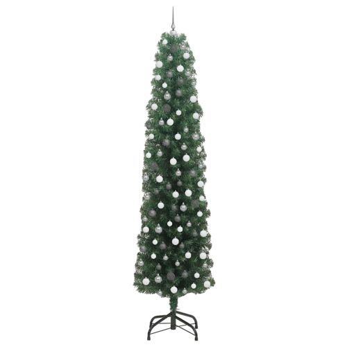 С изкуствено коледно дърво с 300 LED светодиода Зелен 240 cm