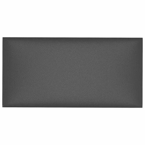 Стенно табло за легло 12 pcs Сив 30 x 15 cm текстил