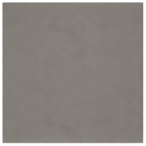 Стенно табло за легло 12 pcs Светлосиво 30 x 30 cm Кадифе