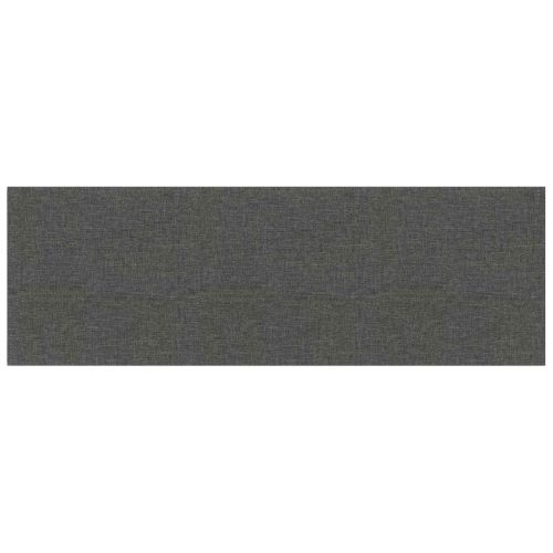 Стенно табло за легло 12 pcs Тъмен сив 90 x 30 cm текстил