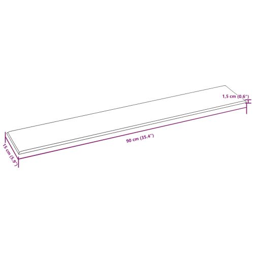 Стенно табло за легло 12 pcs Черно 90 x 15 cm текстил