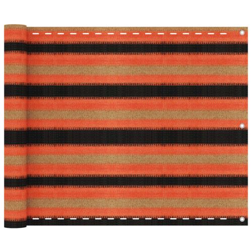 Балконски параван, многоцветен, 75x500 см, HDPE