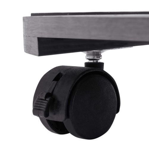 Поставки за цветя на колелца, 4 бр, сиви, Ø30x7,5 см, WPC