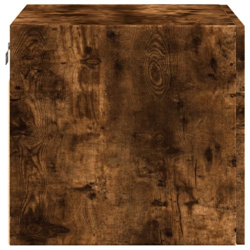 Стенен шкаф, опушен дъб, 50x42,5x40 см, инженерно дърво