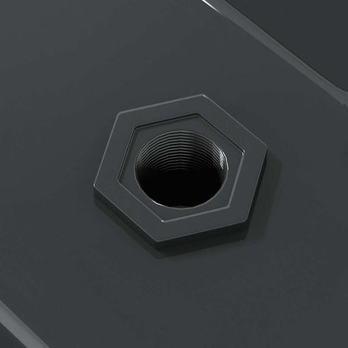 Стенни рафтове 2 бр 100x30x3 см черни неръждаема стомана