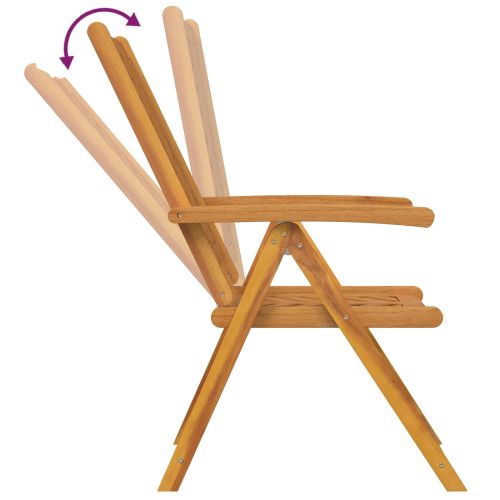 Градински стол 6 pcs Кафяво 57 x 72 x 109 см